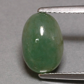 Jadeíta verde natural 3,26ct, transparente, transparente/translúcido