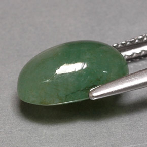 Jadeíta verde natural 3,26ct, transparente, transparente/translúcido