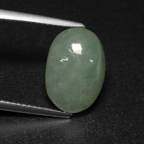 jadeita Verde Natural 4.81ct, Transparente, Transparente/Translúcido