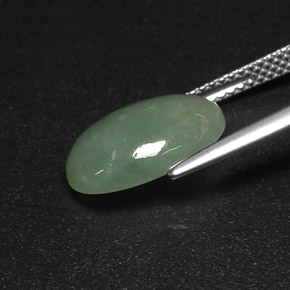 jadeita Verde Natural 4.81ct, Transparente, Transparente/Translúcido