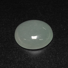 Jadeíta verde natural 7,10ct, transparente, transparente/translúcido