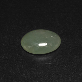 Jadeíta verde natural 3,09ct, transparente, transparente/translúcido