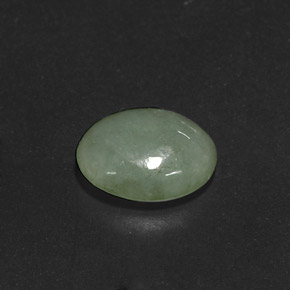Jadeíta verde natural 4,15ct, transparente, transparente/translúcido