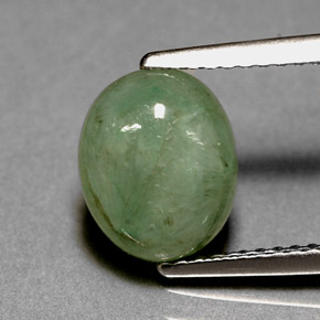 Jadeíta verde natural 3,12ct, transparente, transparente/translúcido
