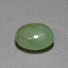 Jadeíta verde natural 3,12ct, transparente, transparente/translúcido