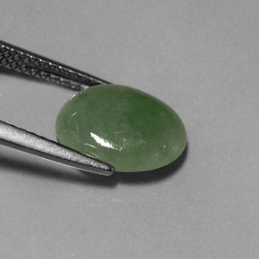 jadeita Verde Natural 3.19ct, Transparente, Transparente/Translúcido