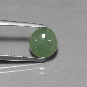 Jadeíta verde natural 2,98ct, transparente, transparente/translúcido