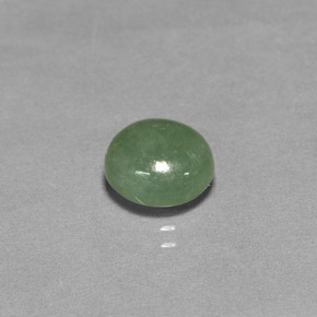 Jadeíta verde natural 2,98ct, transparente, transparente/translúcido