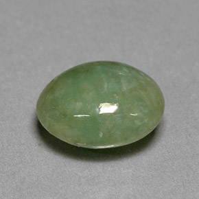 Jadeíta verde natural 2,46ct, transparente, transparente/translúcido