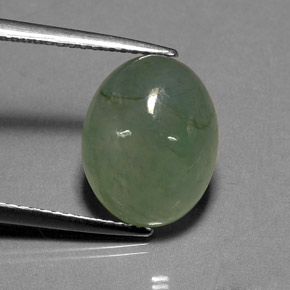 jadeita Verde Natural 7.24ct, Transparente, Transparente/Translúcido