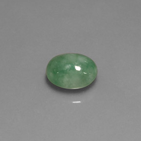 Jadeíta verde natural 2,94ct, transparente, transparente/translúcido
