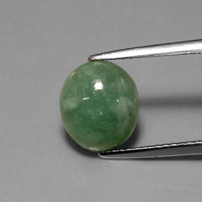 Jadeíta verde natural 2,78ct, transparente, transparente/translúcido