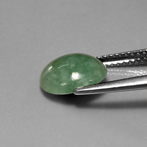 Jadeíta verde natural 2,78ct, transparente, transparente/translúcido