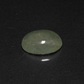 Jadeíta verde natural 1,88ct, corte oval, translúcido