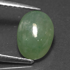 jadeita Verde Natural 2.50ct, Corte Oval, Translúcido