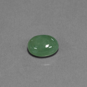 Jadeíta verde natural 3,01ct, transparente, transparente/translúcido