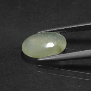 Jadeíta verde natural 1,87ct, transparente, transparente/translúcido