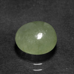 Jadeíta verde natural 3,60ct, transparente, transparente/translúcido