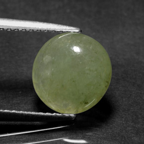 Jadeíta verde natural 3,60ct, transparente, transparente/translúcido