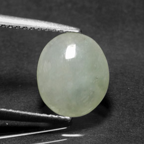 jadeita Luz verde Natural 2.81ct, Transparente, Transparente/Translúcido