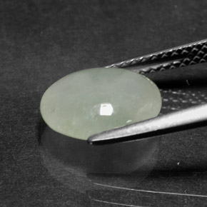 jadeita Luz verde Natural 2.81ct, Transparente, Transparente/Translúcido