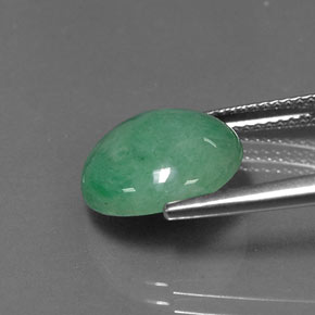 jadeita Verde Natural 6.31ct, Corte Redondo, Opaco