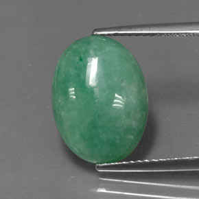 jadeita Verde Natural 6.30ct, Corte Oval, Opaco