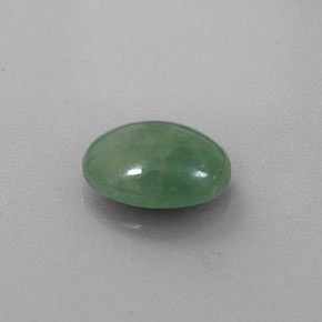 Jadeíta verde natural 2,22ct, corte oval, translúcido