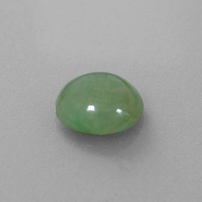Jadeíta verde natural 2,01ct, corte redondo, translúcido