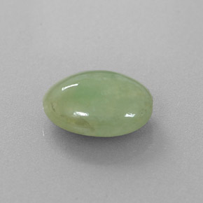 Jadeíta verde natural 2,78ct, corte oval, translúcido
