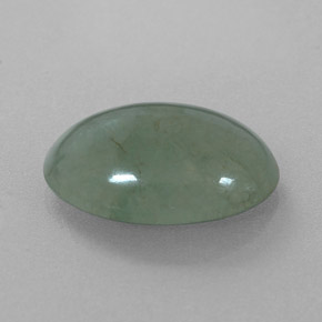 Jadeíta verde natural 6,49ct, corte oval, translúcido