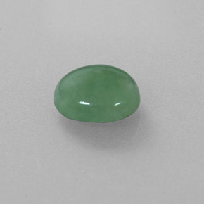 Jadeíta verde natural 2,32ct, corte oval, translúcido