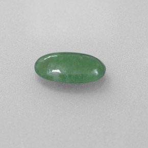 Jadeíta verde natural 1,56ct, corte oval, translúcido