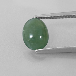 jadeita Verde Natural 1.51ct, Corte Oval, Translúcido