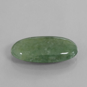 jadeita Verde Natural 6.04ct, Corte Oval, Transparente