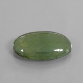 Jadeíta verde natural 8,99ct, corte oval, transparente