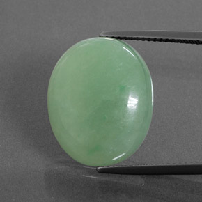 Jadeíta Verde Natural 21.62ct, oval, Opaco