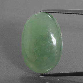 Jadeíta Verde Natural 20.88ct, oval, Translúcido