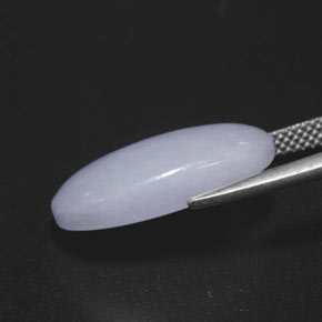 Jadeíta azul natural 11,83ct, corte oval, opaco