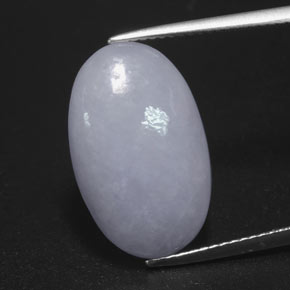 Jadeíta azul natural 10,99ct, corte oval, opaco