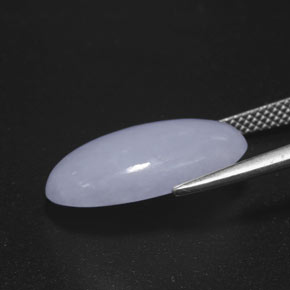 Jadeíta azul natural 10,99ct, corte oval, opaco