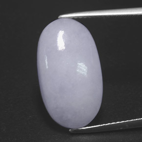 Jadeíta azul natural 11,15ct, corte oval, opaco
