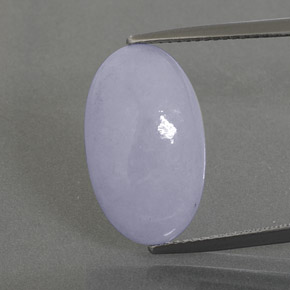 Jadeíta azul natural 10,92ct, corte oval, opaco