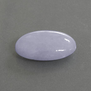 Jadeíta azul natural 10,92ct, corte oval, opaco