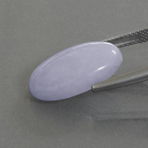 Jadeíta azul natural 10,92ct, corte oval, opaco