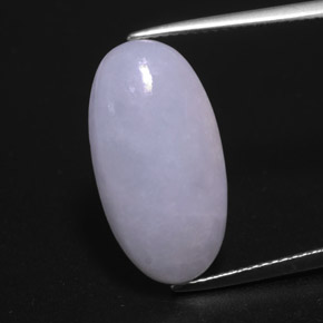 Jadeíta azul natural 11,87ct, corte oval, opaco