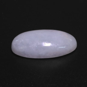 Jadeíta azul natural 11,87ct, corte oval, opaco
