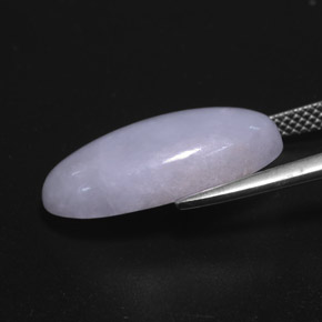 Jadeíta azul natural 11,87ct, corte oval, opaco