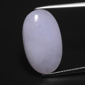 Jadeíta azul natural 12,14ct, corte oval, opaco