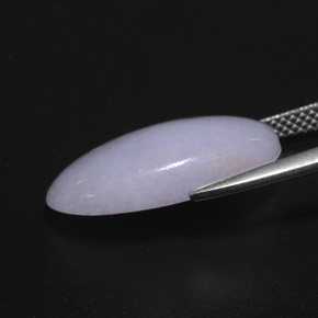 Jadeíta azul natural 11,40ct, corte oval, opaco
